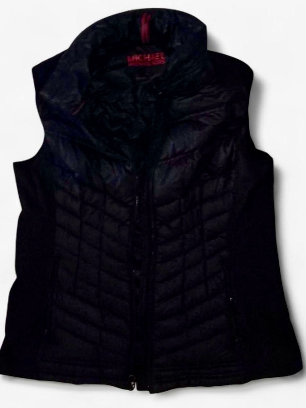 Michael Kors Black Quilted Sleeveless Puffer Vest Size Large